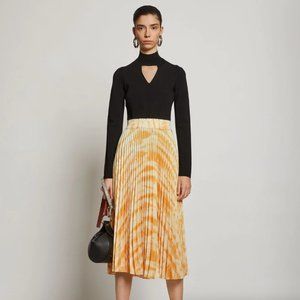 Proenza Schouler White Label Pleated Tie Dye Skirt